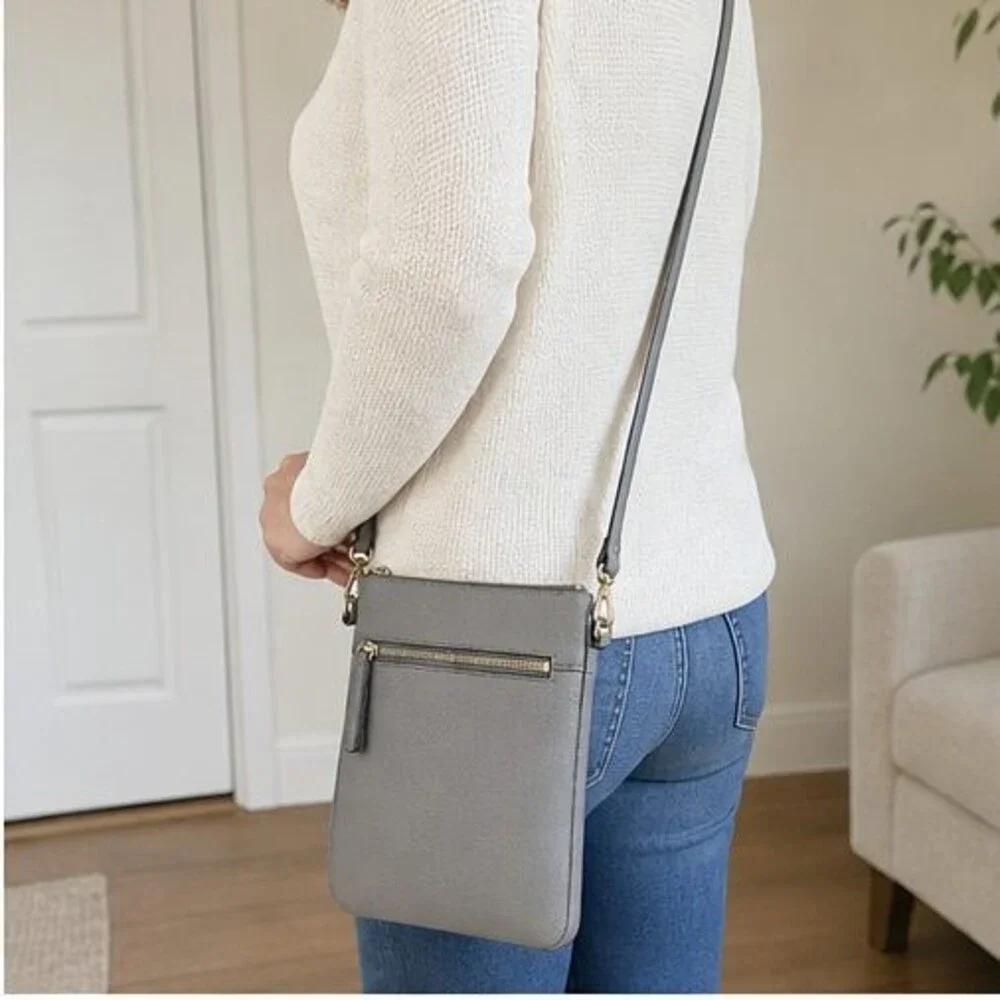 Burgundy Pebbled Crossbody Bag